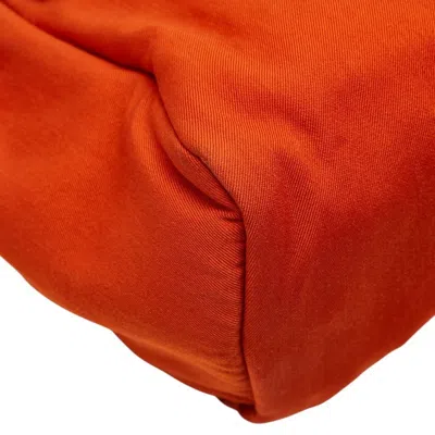 Pre-owned Hermes Her Bag Brown Orange Toile Officier Tote Bag () In Multi