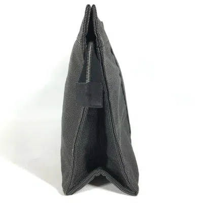 Pre-owned Hermes Her Line Gray Canvas Clutch Bag ()