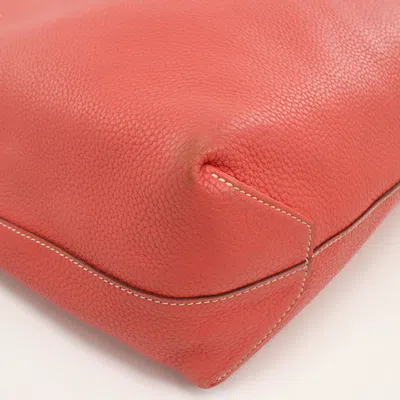 Pre-owned Hermes Pink Taurillon Clemence Leather Tote Bag ()