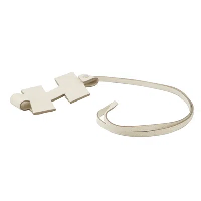 Pre-owned Hermes White Epsom Leather Pouch Shoulder Bag ()