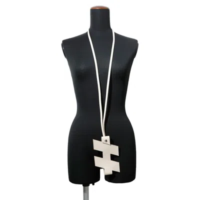 Pre-owned Hermes White Epsom Leather Pouch Shoulder Bag ()