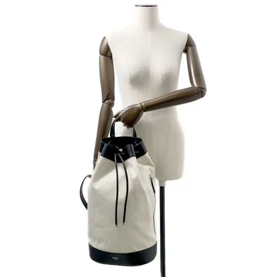 Pre-owned Jimmy Choo Black Canvas Leather Backpack ()