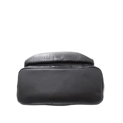 Pre-owned Jimmy Choo Black Leather Backpack ()