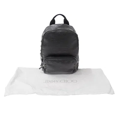 Pre-owned Jimmy Choo Black Leather Backpack ()