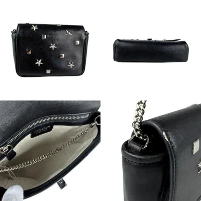 Pre-owned Jimmy Choo Black Leather Shoulder Bag ()