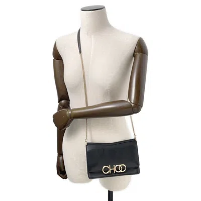 Pre-owned Jimmy Choo Black Leather Shoulder Bag ()