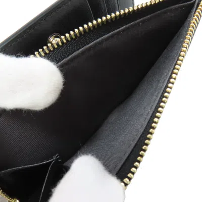 Pre-owned Jimmy Choo Black Leather Wallet (bi-fold) ()