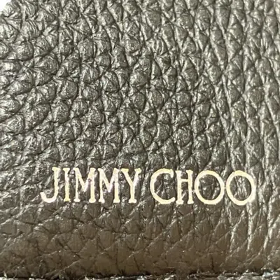 Pre-owned Jimmy Choo Black Leather Wallet (bi-fold) ()