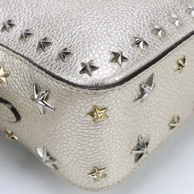 Pre-owned Jimmy Choo Gold Silver Leather Shoulder Bag () In Multi