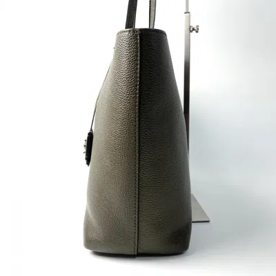 Pre-owned Jimmy Choo Khaki Leather Tote Bag () In Brown