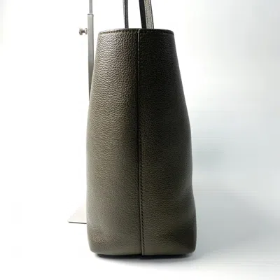Pre-owned Jimmy Choo Khaki Leather Tote Bag () In Brown