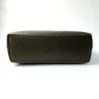 Pre-owned Jimmy Choo Khaki Leather Tote Bag () In Brown