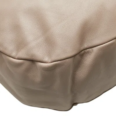 Pre-owned Jimmy Choo Pink Beige Leather Handbag Shoulder Bag ()