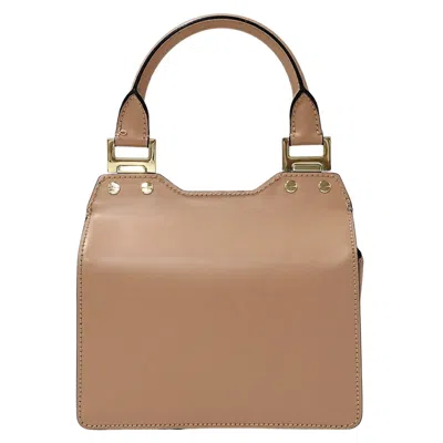 Pre-owned Jimmy Choo Pink Beige Leather Handbag Shoulder Bag ()