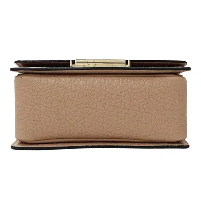 Pre-owned Jimmy Choo Pink Beige Leather Handbag Shoulder Bag ()