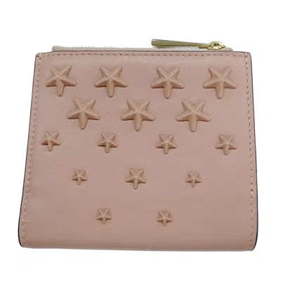 Pre-owned Jimmy Choo Pink Leather Wallet (bi-fold) ()
