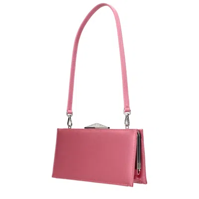 Jimmy Choo Satin Clutch Women's Bags In Pink