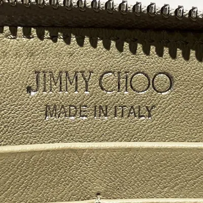 Pre-owned Jimmy Choo Silver Leather Long Wallet (bi-fold) ()
