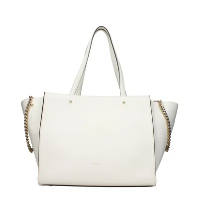 Jimmy Choo White Leather Shoulder Bags In White