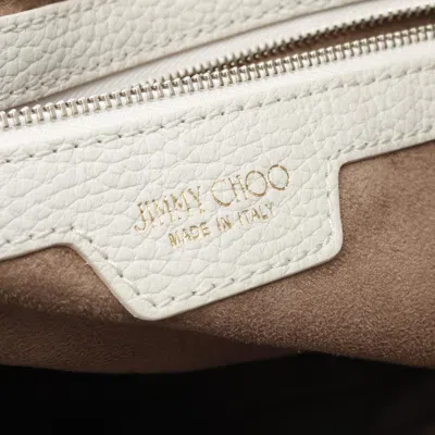 Pre-owned Jimmy Choo White Leather Tote Bag ()