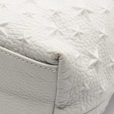 Pre-owned Jimmy Choo White Leather Tote Bag ()