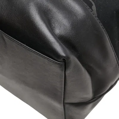 Pre-owned Lecien Black Cotton Leather Tote Bag ()