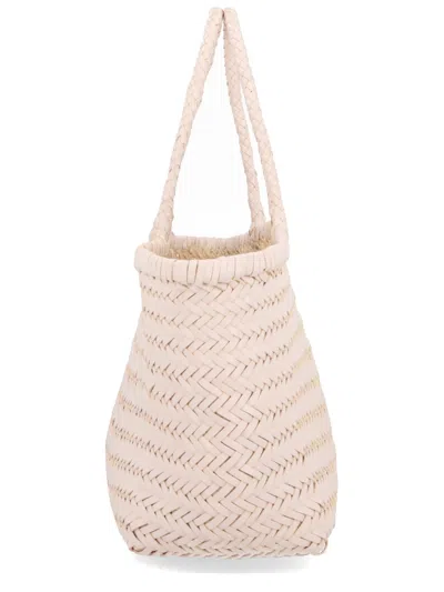 Dragon Diffusion Woven Tote Bag Braided Handles In Pink