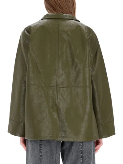 Baum Und Pferdgarten Single-breasted Casual Jacket In Green