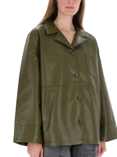 Baum Und Pferdgarten Single-breasted Casual Jacket In Green