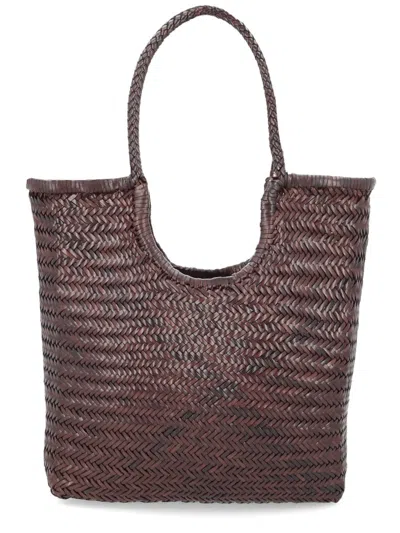 Dragon Diffusion "ns Diagonal Triple Jump" Bag In Brown