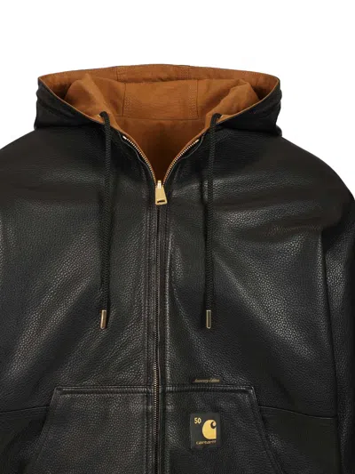 Carhartt Og Active 50years Anniversary Organic Cotton Jacket In Black