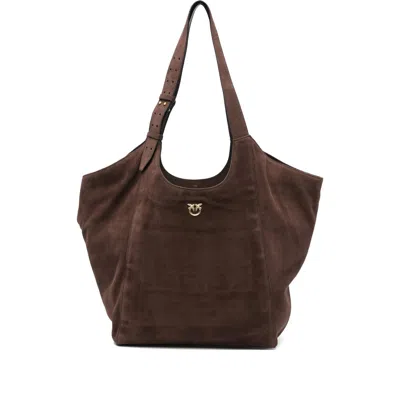 Pinko Extra Tote Bag In Brown