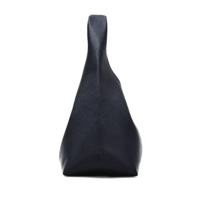 Marc Jacobs Soft Textured Leather Slouchy Bag With Rounded Handle In Black