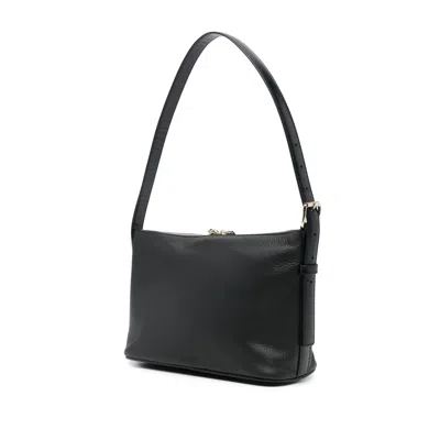 Apc A.p.c. Vera Grained Leather Shoulder Bag In Black