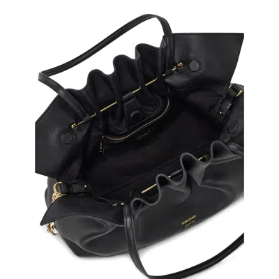 Ferragamo Medium Soft Shoulder Bag In Black