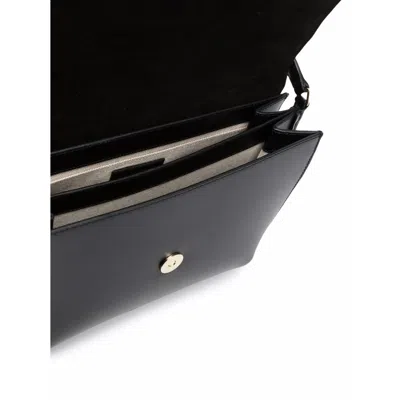 Apc A.p.c. Structured Mini Shoulder Bag With Adjustable Strap In Black