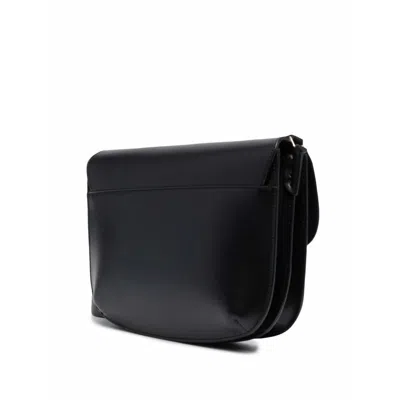 Apc A.p.c. Structured Mini Shoulder Bag With Adjustable Strap In Black