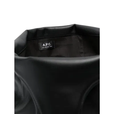 Apc A.p.c. Ninon Canvas Tote Bag In Black