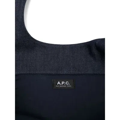 Apc Tote Bags A. P.c. Woman Color Blue In Black