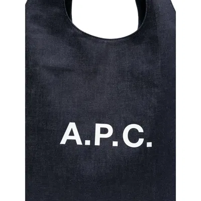 Apc Tote Bags A. P.c. Woman Color Blue In Black