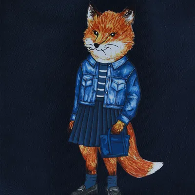 Maison Kitsuné Graphic-print Tote Bag