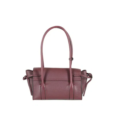 Mulberry Leather Tote Bags In Burgundy