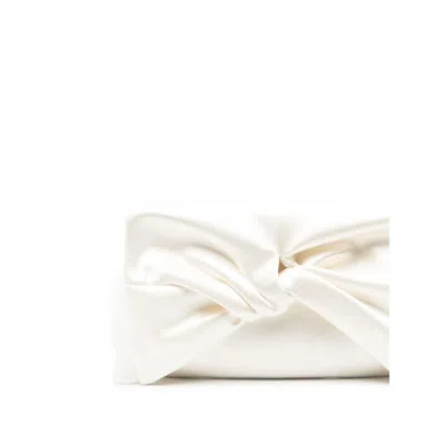 Anya Hindmarch Bow Clutch Bag In White