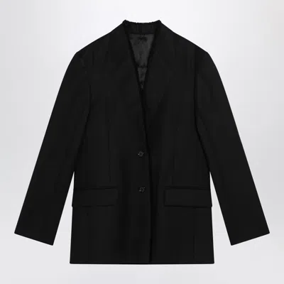 Totême Black Wool Jacket In Black