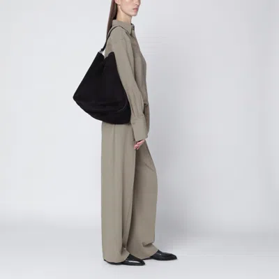 Totême Espresso-coloured Suede Tote Bag In Brown