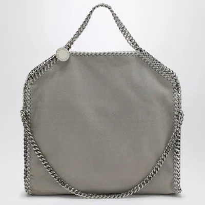 Stella Mccartney Light Grey Falabella Fold Over Tote Bag Women In Gray