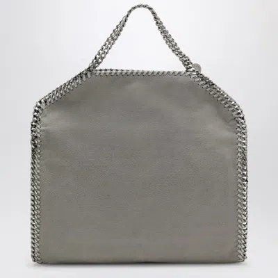 Stella Mccartney Light Grey Falabella Fold Over Tote Bag Women In Gray