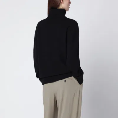 Totême Black Cashmere Turtleneck In Black
