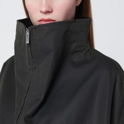 Totême Forest Green Zip-up Country Jacket In Green