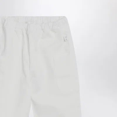 Teddy & Minou Milky White Cotton Trousers In White
